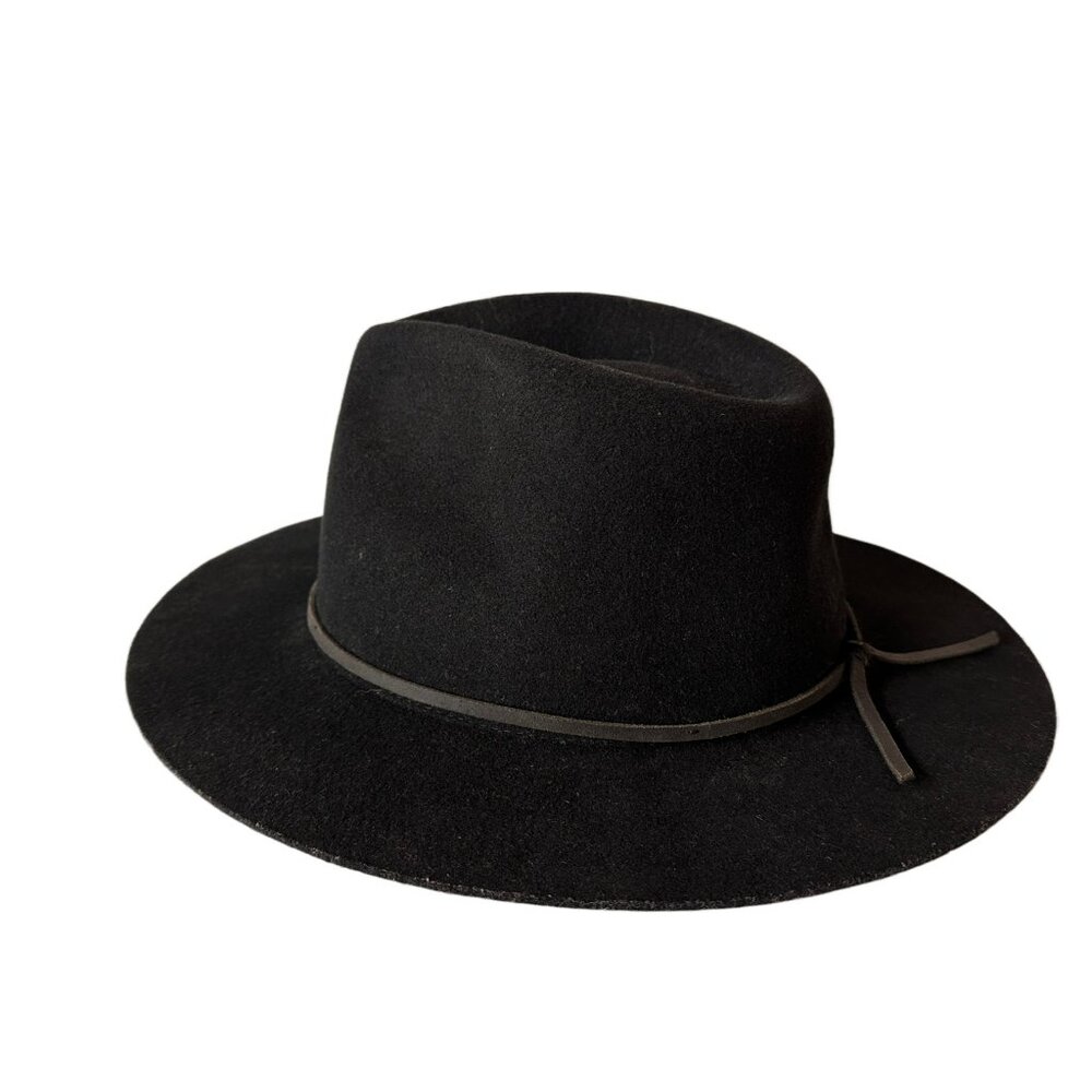 Brixton Wesley Black Wool Fedora